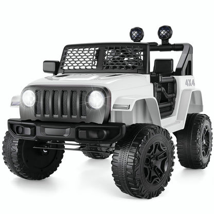 Electric Kids Ride On Truck with Remote Control and MP3 Player - 12V Battery Powered Toy Car
