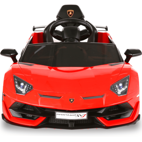 Electric Lamborghini Red Sports Car for Kids - 35W*2 Battery Powered Ride-On