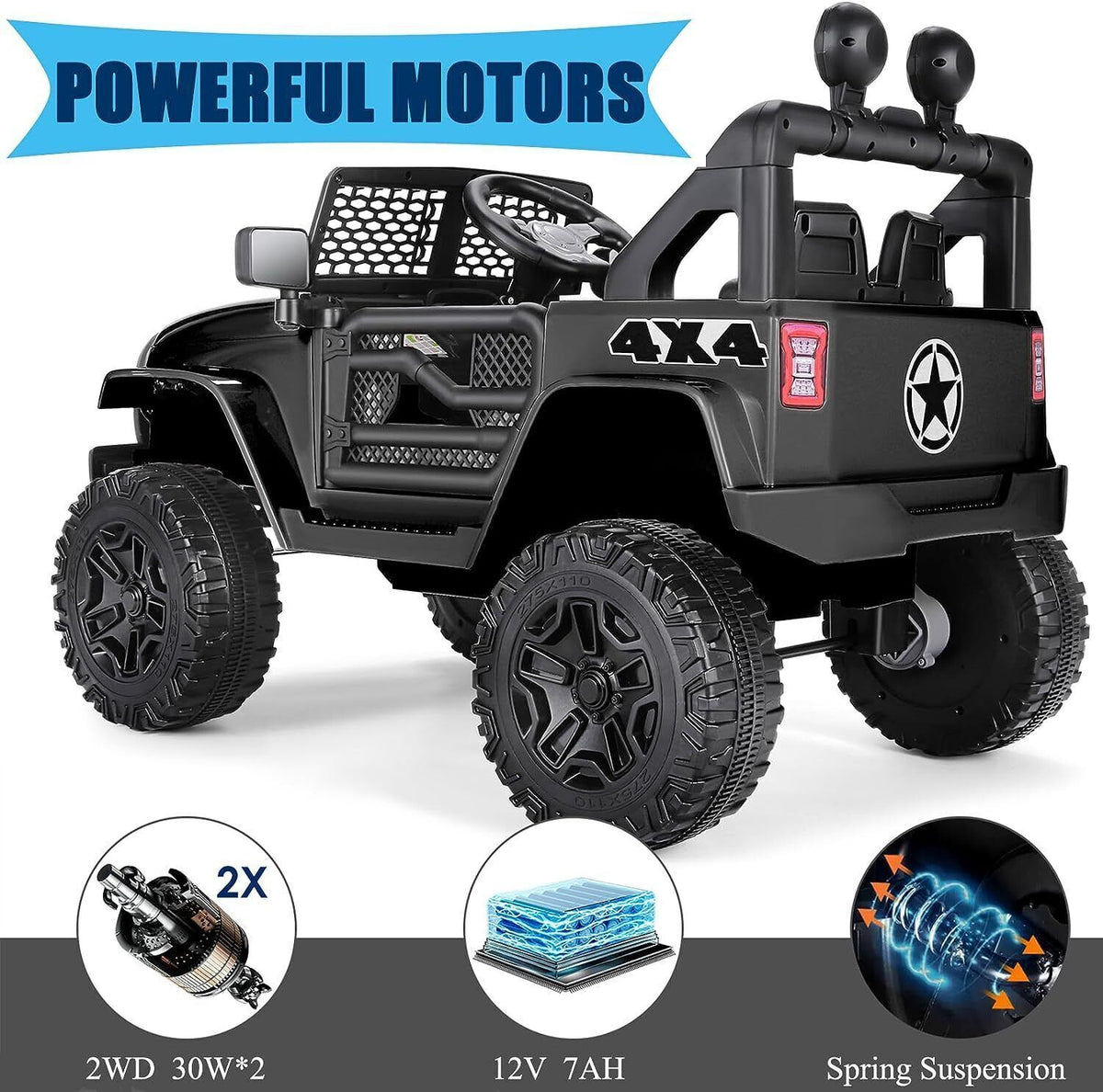 Electric Lamborghini Ride-On Car for Kids with Remote Control - 24/12V Truck Toy