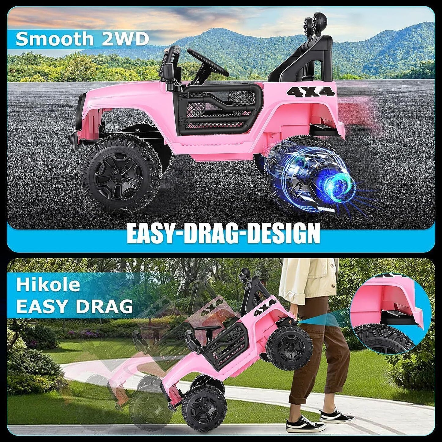 Electric Lamborghini Ride-On Car for Kids with Remote Control - 24/12V Truck Toy