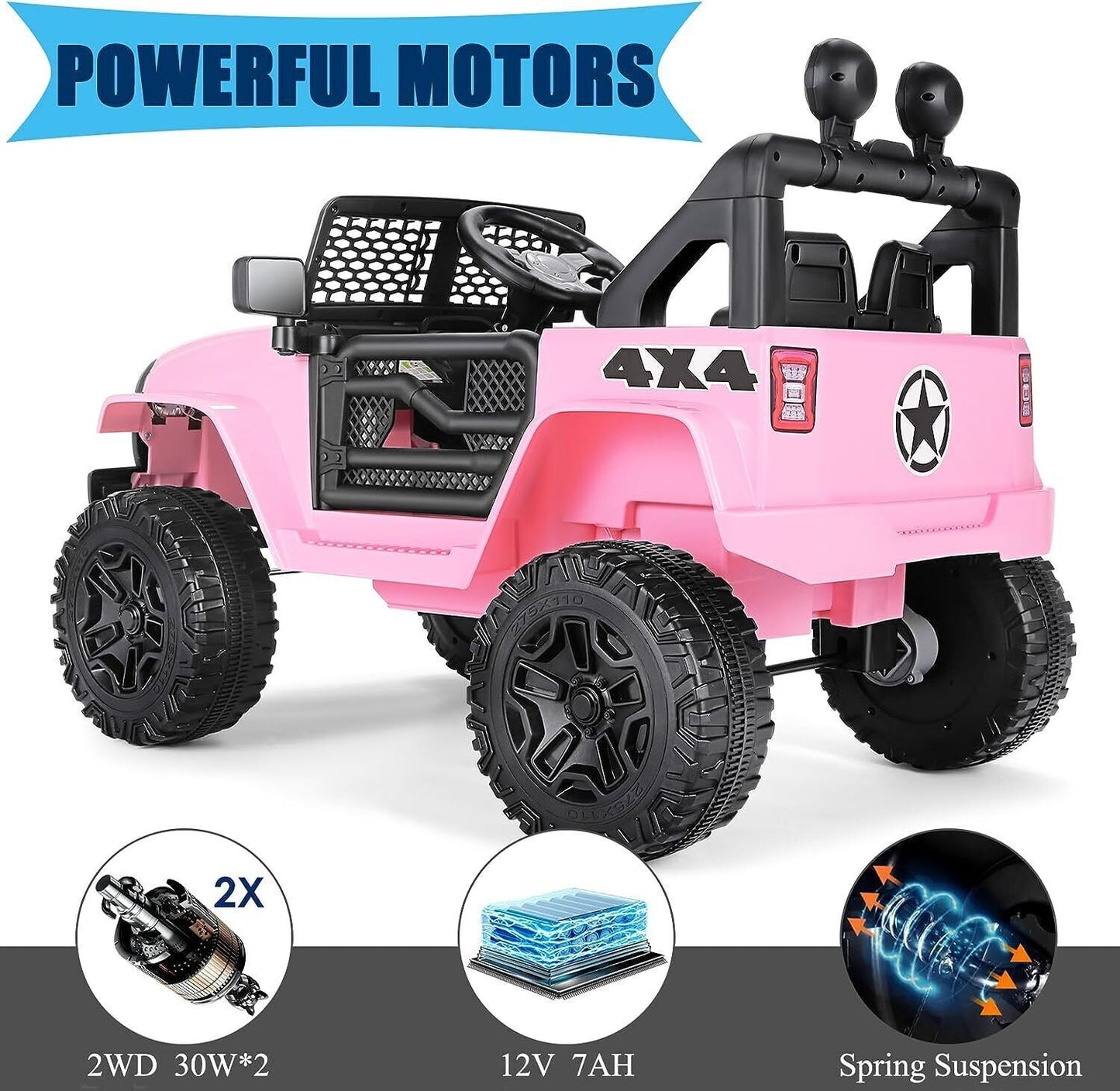 Electric Lamborghini Ride-On Car for Kids with Remote Control - 24/12V Truck Toy