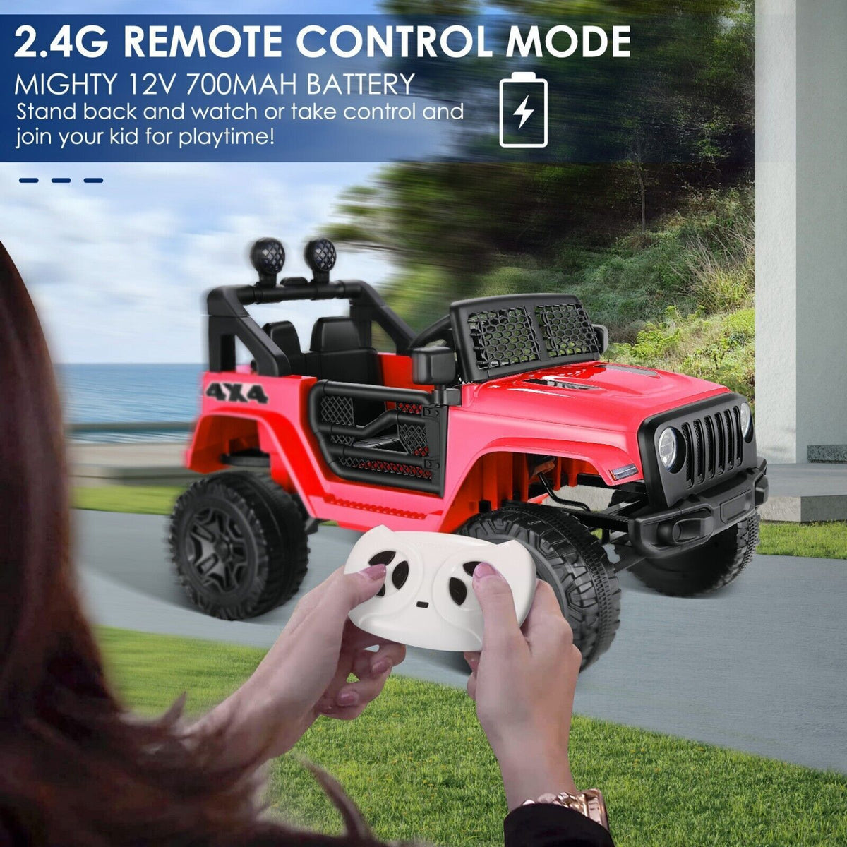 Electric Lamborghini Ride-On Car for Kids with Remote Control - 24/12V Truck Toy
