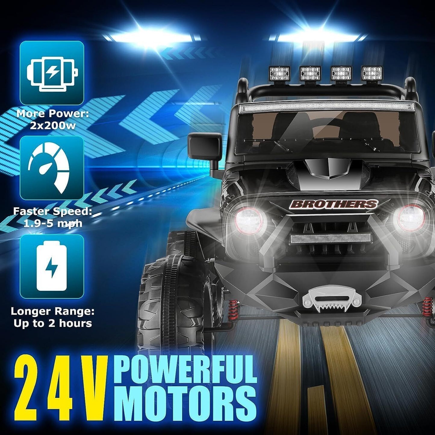 Electric Lamborghini Ride-On Car for Kids with Remote Control - 24/12V Truck Toy