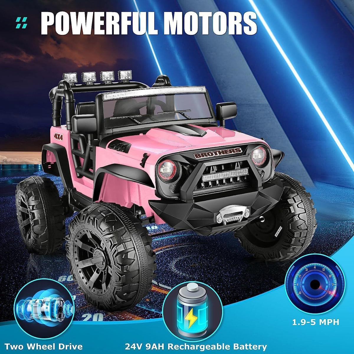 Electric Lamborghini Ride-On Car for Kids with Remote Control - 24/12V Truck Toy
