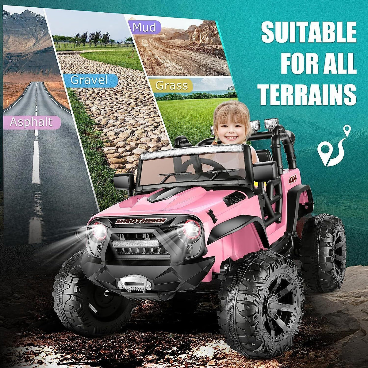 Electric Lamborghini Ride-On Car for Kids with Remote Control - 24/12V Truck Toy
