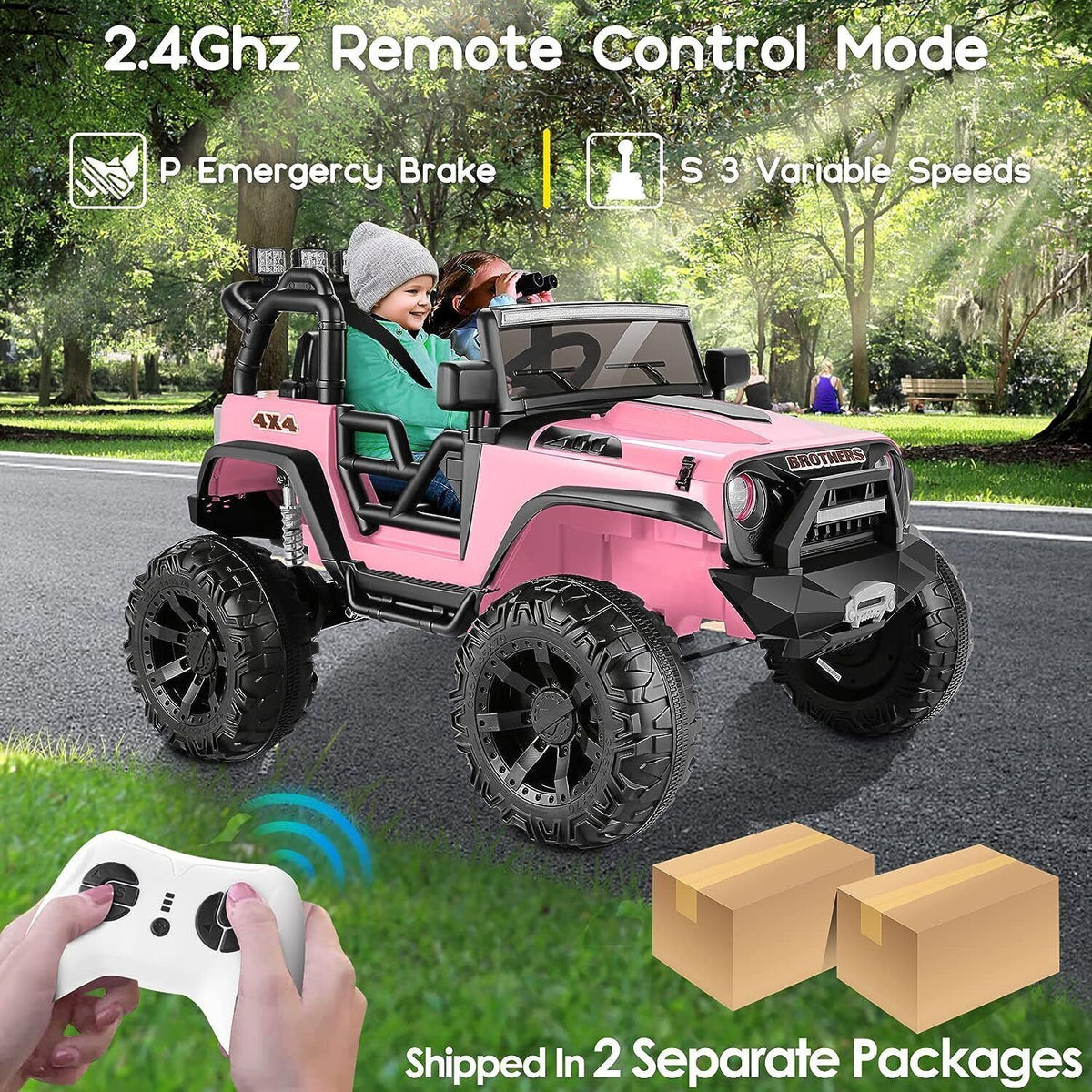 Electric Lamborghini Ride-On Car for Kids with Remote Control - 24/12V Truck Toy