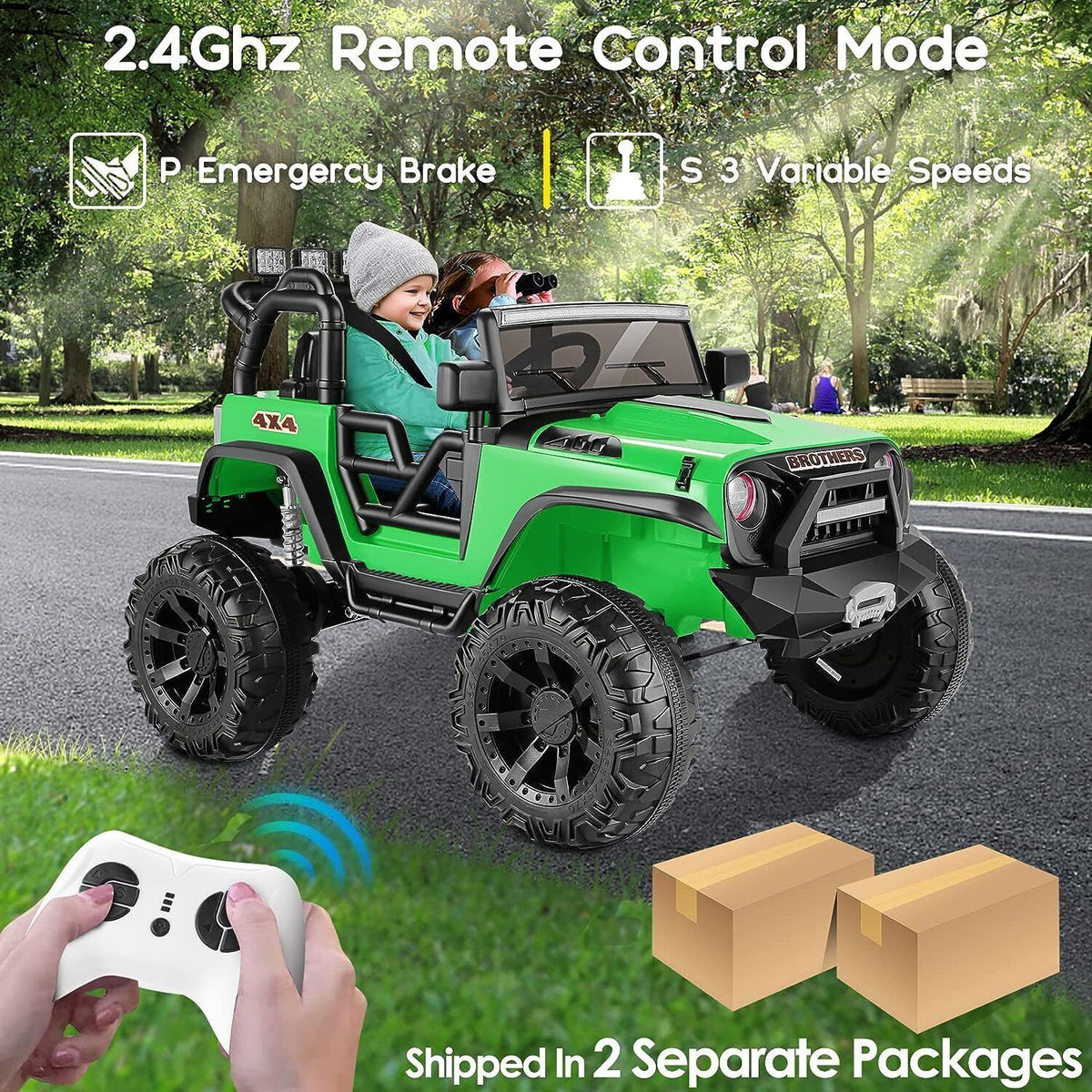 Electric Lamborghini Ride-On Car for Kids with Remote Control - 24/12V Truck Toy