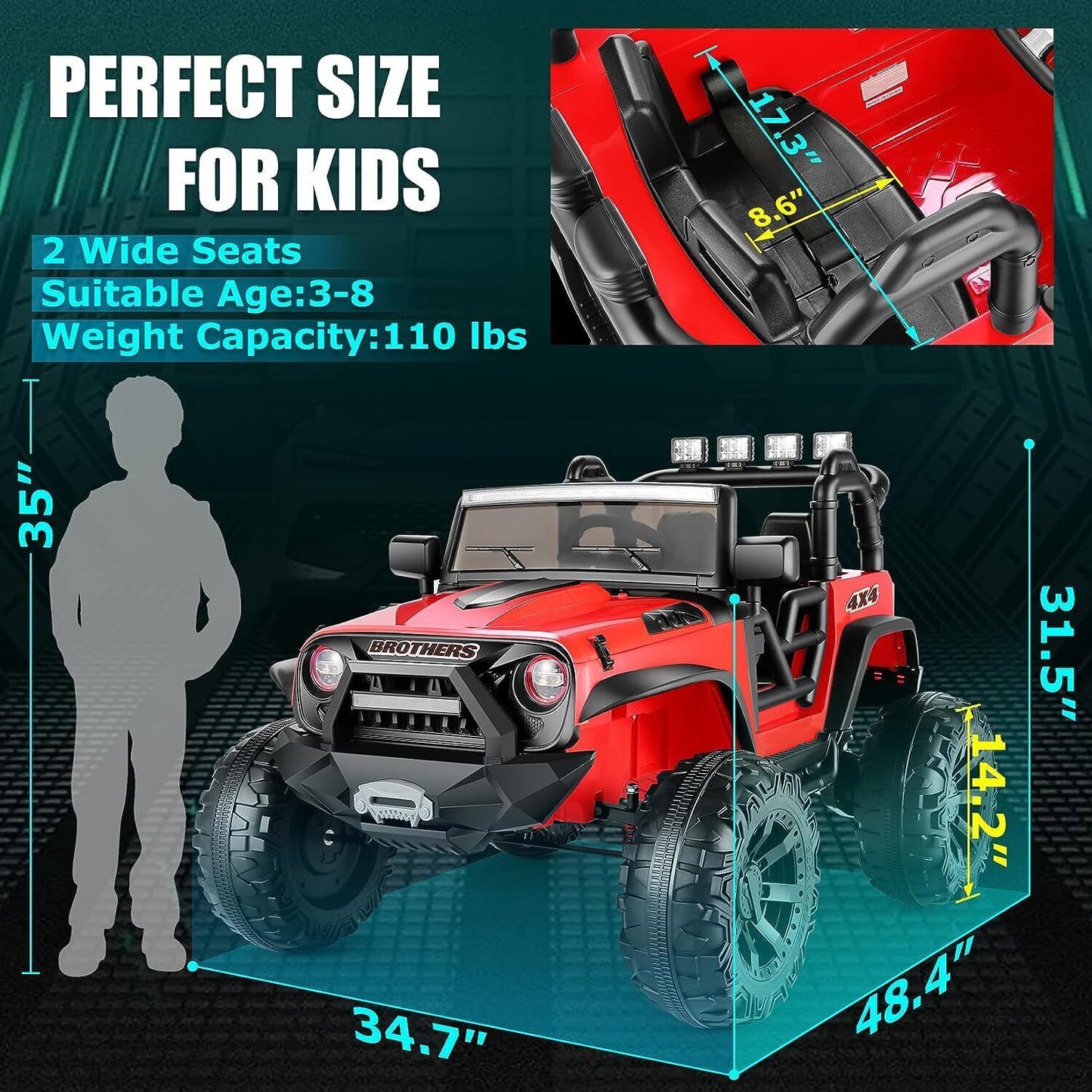 Remote Control Lamborghini Electric Car for Kids - 24/12V Ride-On Truck