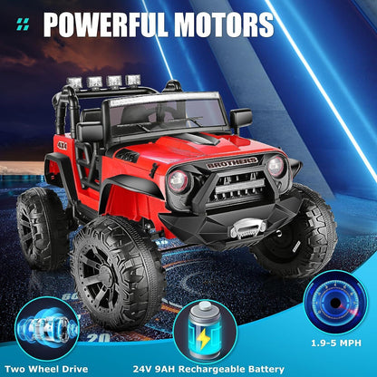 Remote Control Lamborghini Electric Car for Kids - 24/12V Ride-On Truck