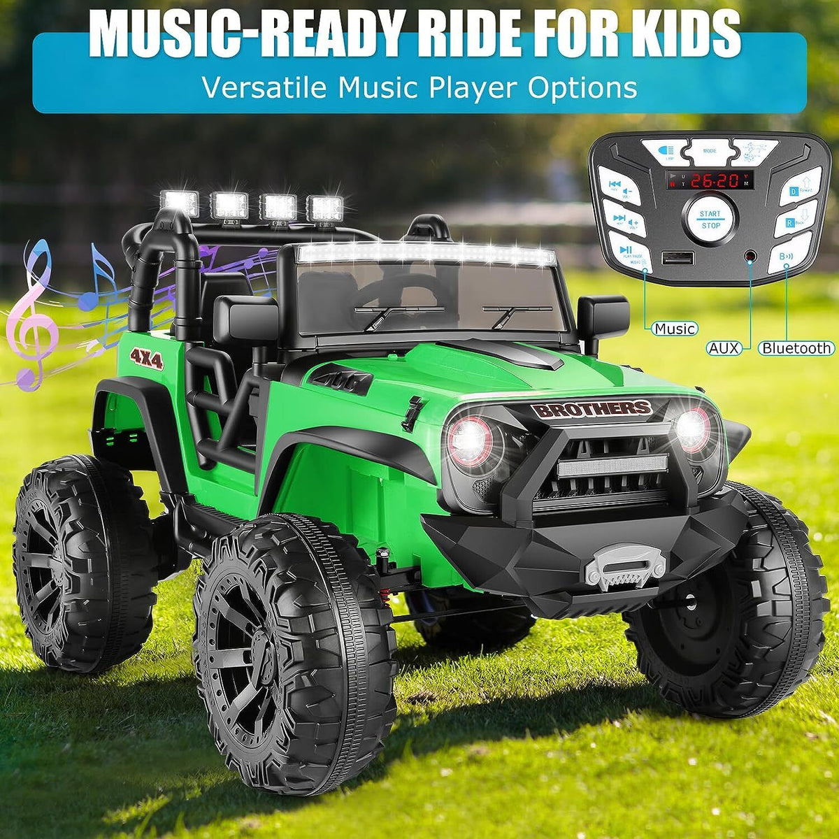 Remote Control Lamborghini Electric Car for Kids - 24/12V Ride-On Truck