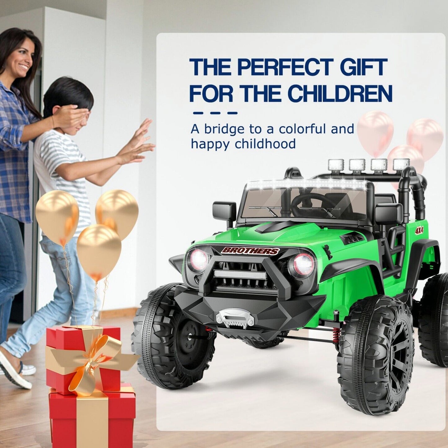 Remote Control Lamborghini Electric Car for Kids - 24/12V Ride-On Truck