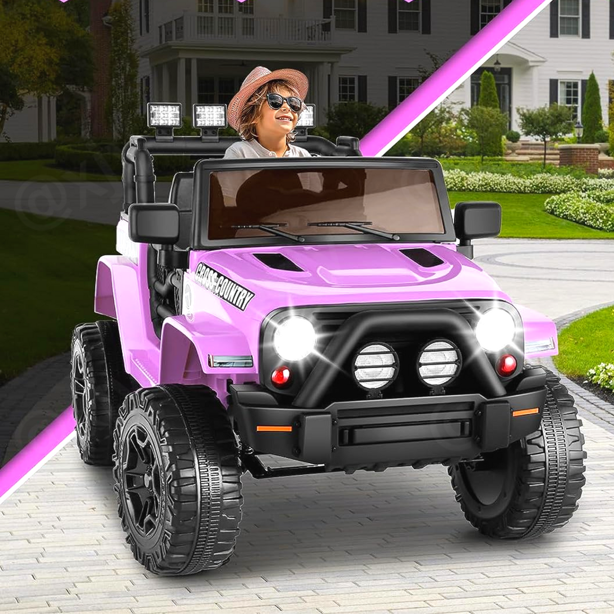 Remote Control Lamborghini Electric Car for Kids - 24/12V Ride-On Truck