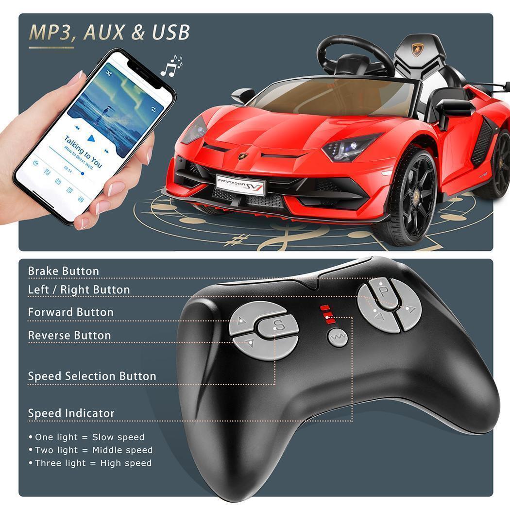 Electric Lamborghini Sian Ride On Car for Kids with Remote Control and MP3 Player - Perfect Gift for Kids!