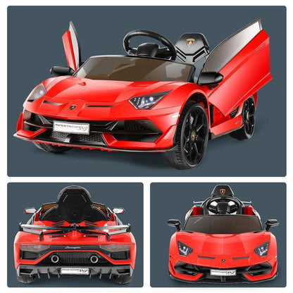 Licensed Lamborghini Electric Ride-On Car for Kids with Remote Control and AUX/USB