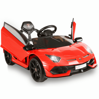 Electric Lamborghini Ride-On Car for Kids with Remote Control, MP3 Player, and 3-Speed Options
