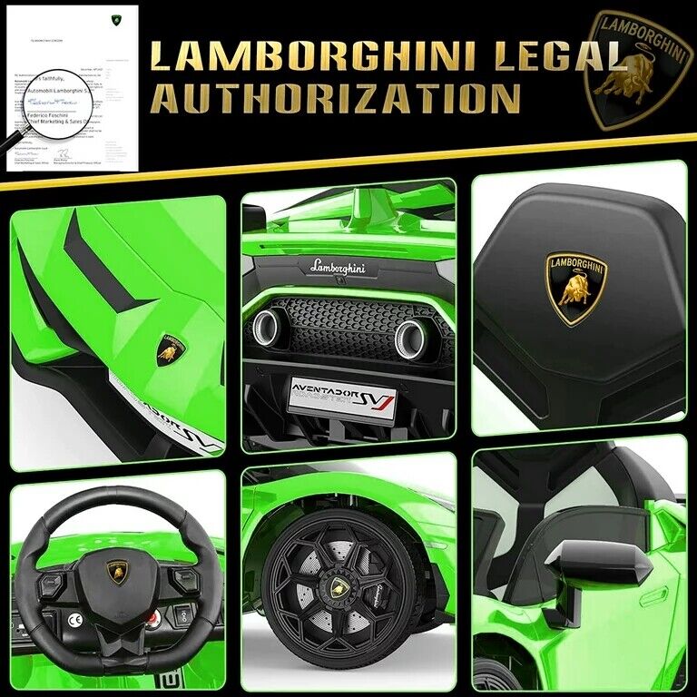 Electric Lamborghini Sian Ride On Car for Kids with Remote Control and MP3 Player - Perfect Gift for Kids!