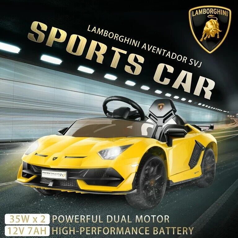 Electric Lamborghini Sian Ride On Car for Kids with Remote Control and MP3 Player - Perfect Gift for Kids!