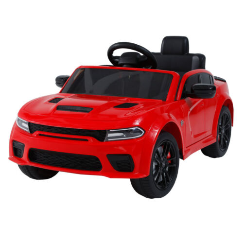 Electric Licensed Dodge Charger 12V Kids Ride-On Car with Parental Remote Control