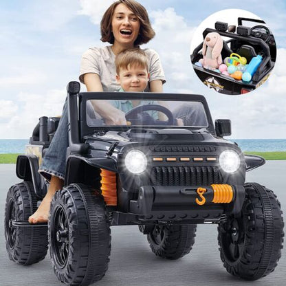 Electric Parent-child Ride On Truck with Remote Control - Perfect Xmas Gift for Kids (12V)