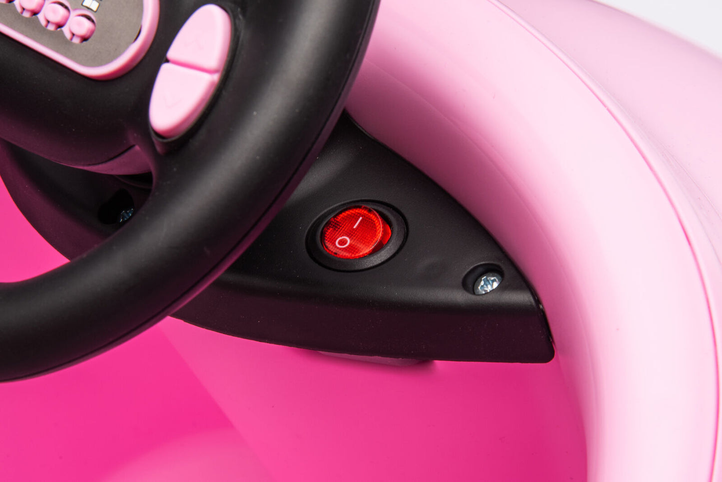 Electric Pink Bumper Car for Kids with Remote Control - 12V Toddler Vehicle