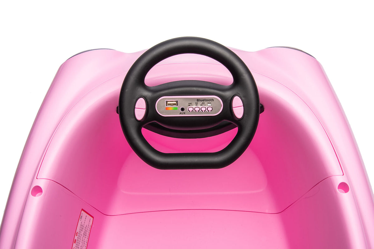 Electric Pink Bumper Car for Kids with Remote Control - 12V Toddler Vehicle