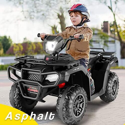 Electric Powered Kids ATV Car for Ages 2-9 - 4-Wheeler in Black