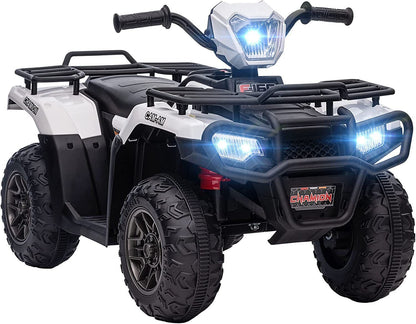 Electric Quad ATV Car for Kids 2-9 Years - 12V Battery Powered 4-Wheeler Truck
