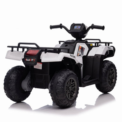Electric Quad ATV Car for Kids 2-9 Years - 12V Battery Powered 4-Wheeler Truck