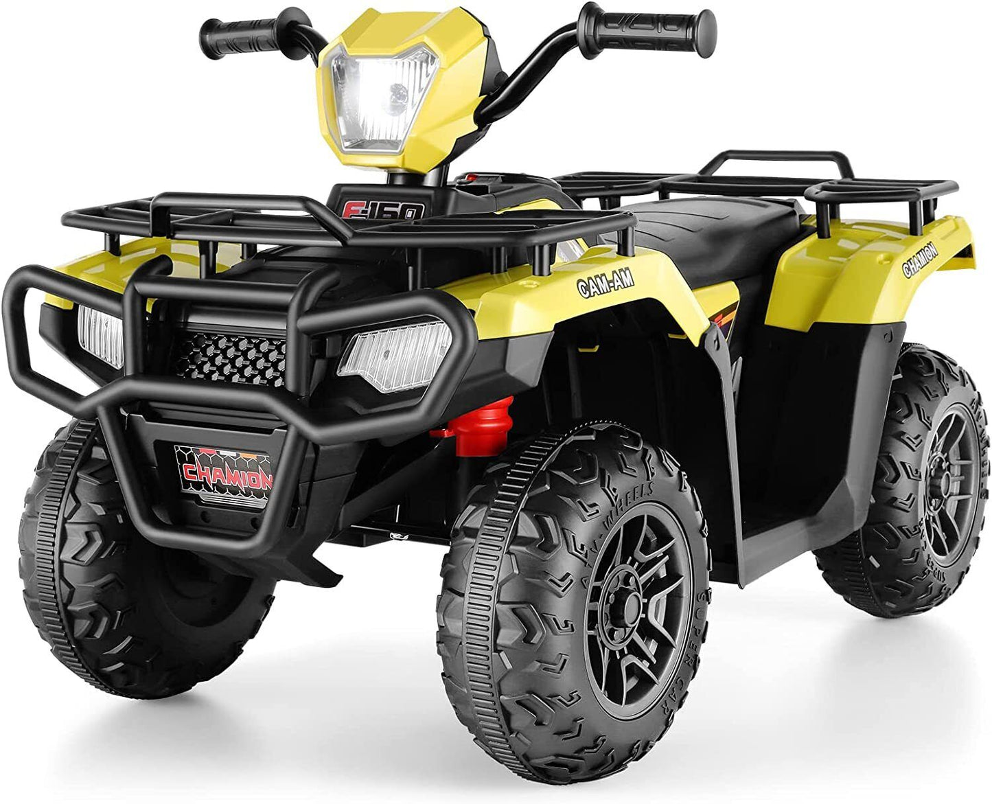 Electric Quad ATV for Kids with LED Lights and 12V Battery Power