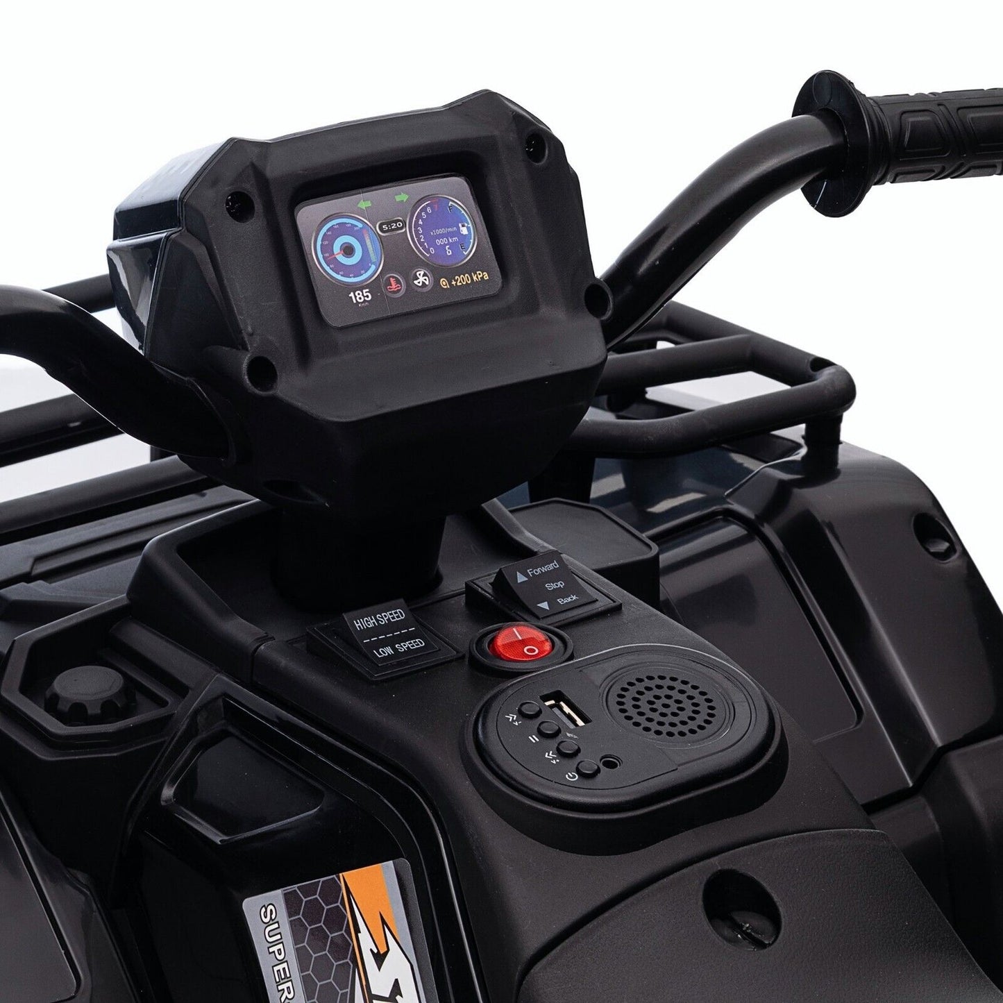 Electric Quad Ride-On Car for Kids with MP3 Music Player - 12V Battery Powered 4-Wheeler Truck