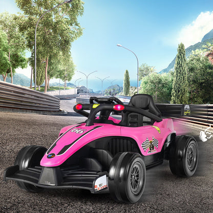 Electric Racing Truck for Kids with 2 Speeds, Remote Control, MP3 Player, and Lights - 12V