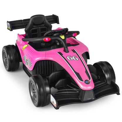 Electric Racing Truck for Kids with 2 Speeds, Remote Control, MP3 Player, and Lights - 12V