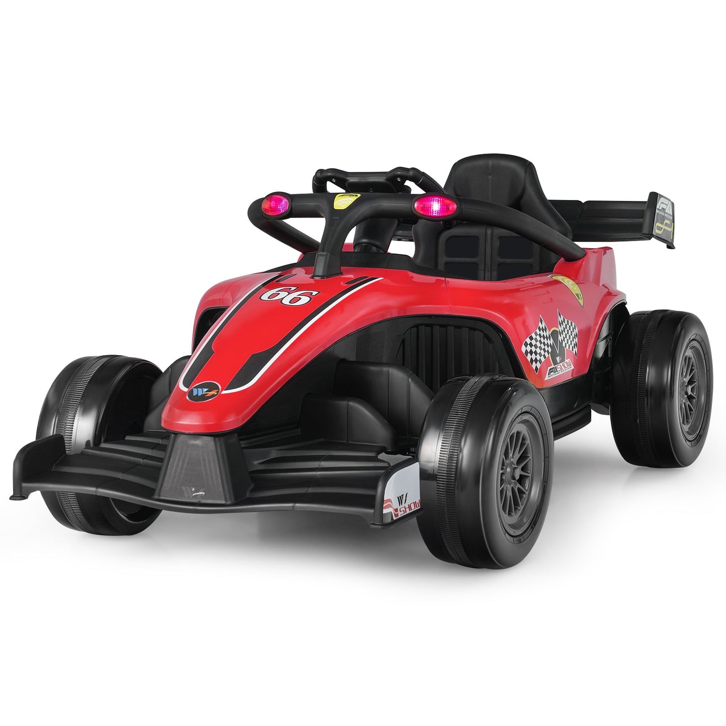 Electric Racing Truck for Kids with 2 Speeds, Remote Control, MP3 Player, and Lights - 12V