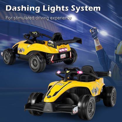 Electric Racing Truck for Kids with 2 Speeds, Remote Control, MP3 Player, and Lights - 12V