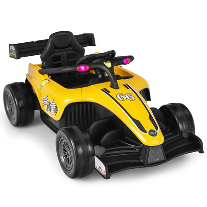 Electric Racing Truck for Kids with 2 Speeds, Remote Control, MP3 Player, and Lights - 12V