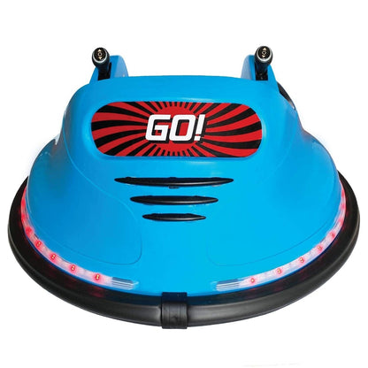 Electric RC Kids Bumper Car with Light and Music - Blue La... by The Bubble Factory