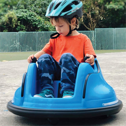 Electric RC Kids Bumper Car with Light and Music - Blue La... by The Bubble Factory