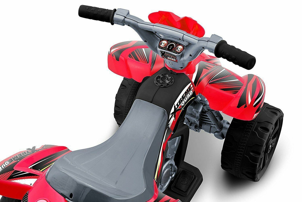 Electric Red ATV Quad 4 Wheeler Ride-On Toy Car with 6V Battery Power for Kids