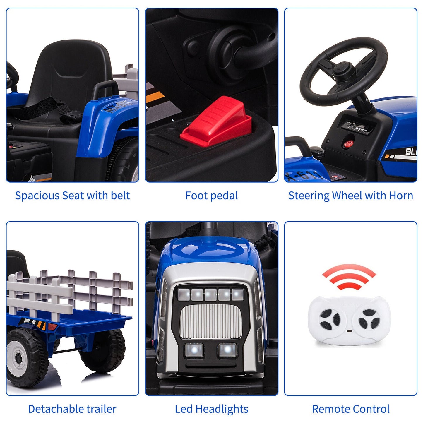 Electric Remote Control Ride-On Car for Kids Ages 3-6