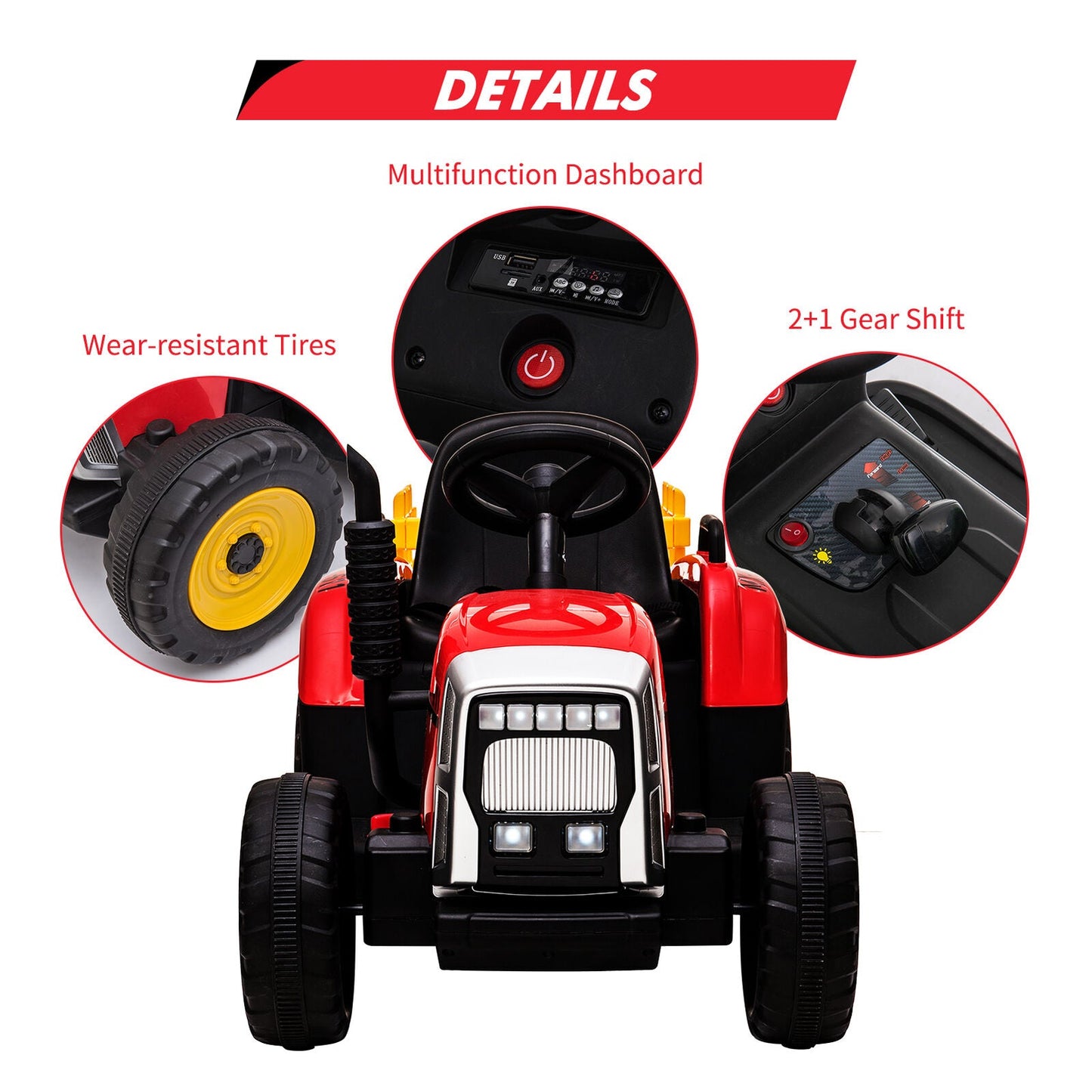 Electric Remote Control Ride-On Car for Kids Ages 3-6