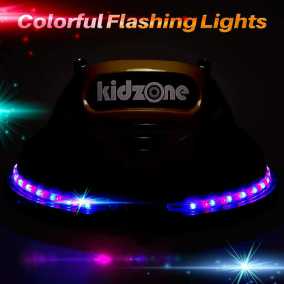 Electric Ride-On Bumper Car for Kids - 5 Vibrant Colors, Remote Control, and Lights Included