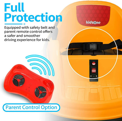 Electric Ride-On Bumper Car for Kids - 5 Vibrant Colors, Remote Control, and Lights Included