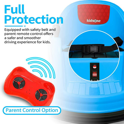 Electric Ride-On Bumper Car for Kids - 5 Vibrant Colors, Remote Control, and Lights Included