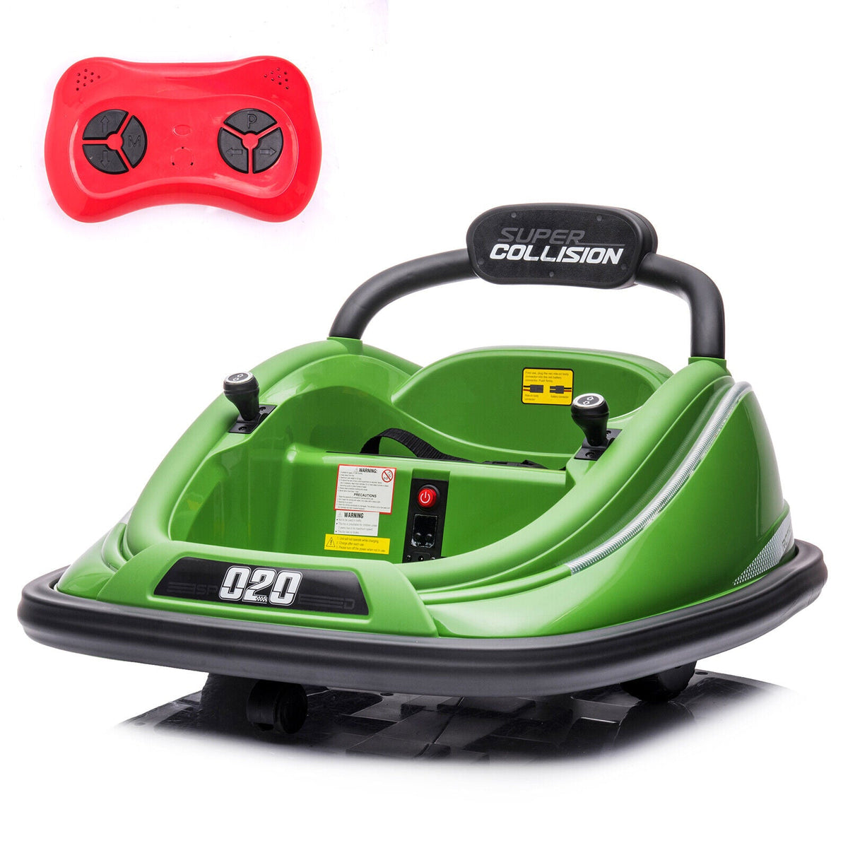 Electric Ride-On Bumper Car for Kids with Remote Control, Lights, and Spinning Action - Suitable for Ages 3-6