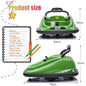 360° Rotating LED Bumper Car for Kids with Twin Motors and Parental Remote Control - 12V