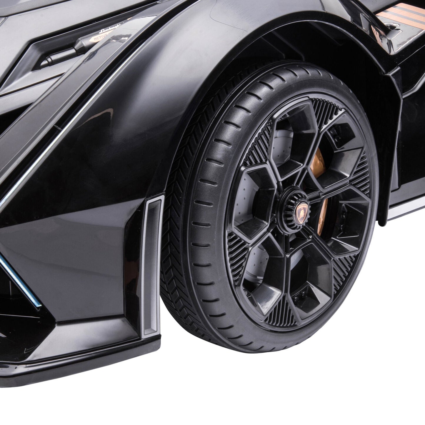 Electric Ride-on Car for Kids 3-6 Years with Remote Control and Suspension - Black