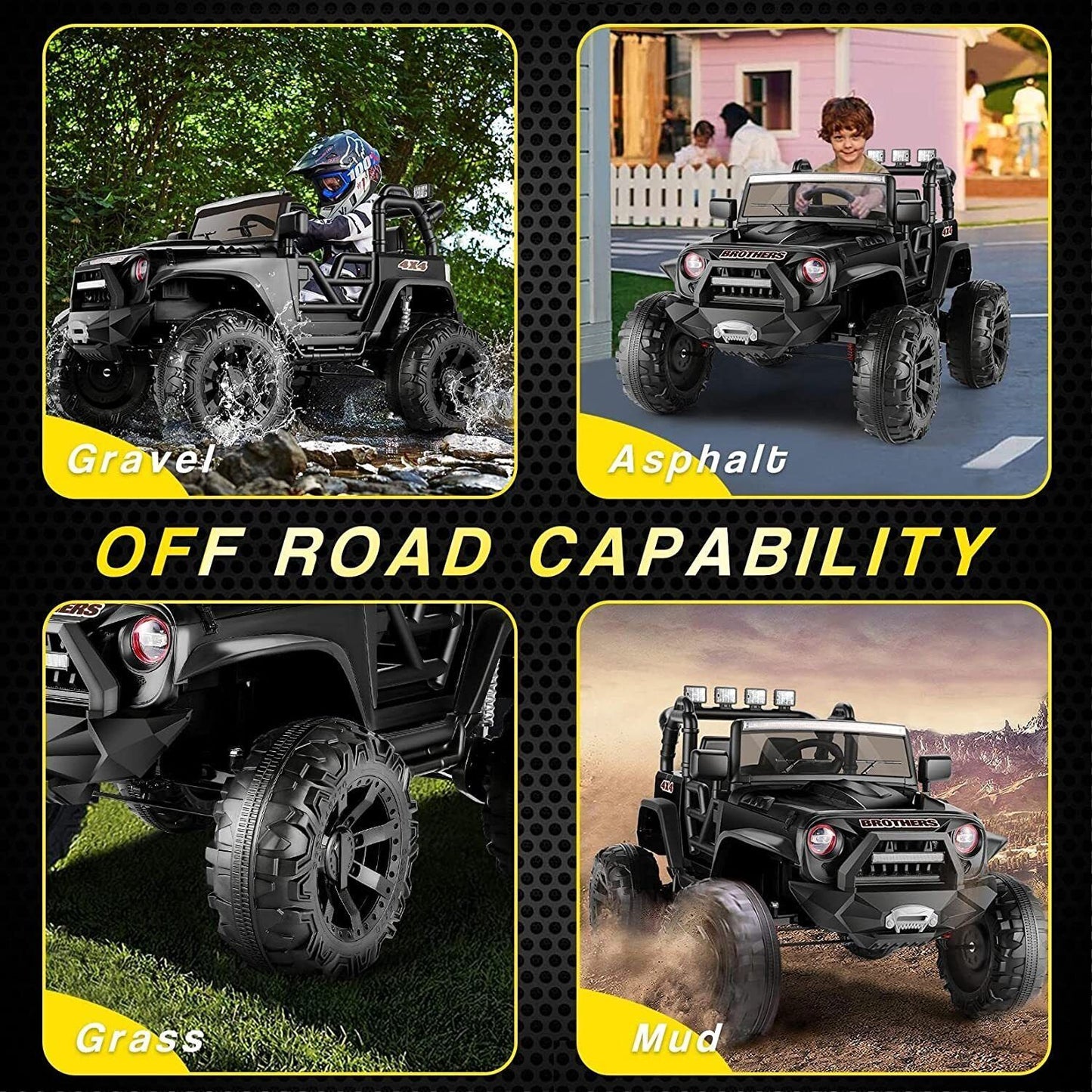Electric Ride-On ATV Truck for Kids Ages 3-8: 12V/24V Power Wheel Car