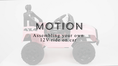 Electric Ride-On Car for Kids with LED Lights and 3 Adjustable Speeds