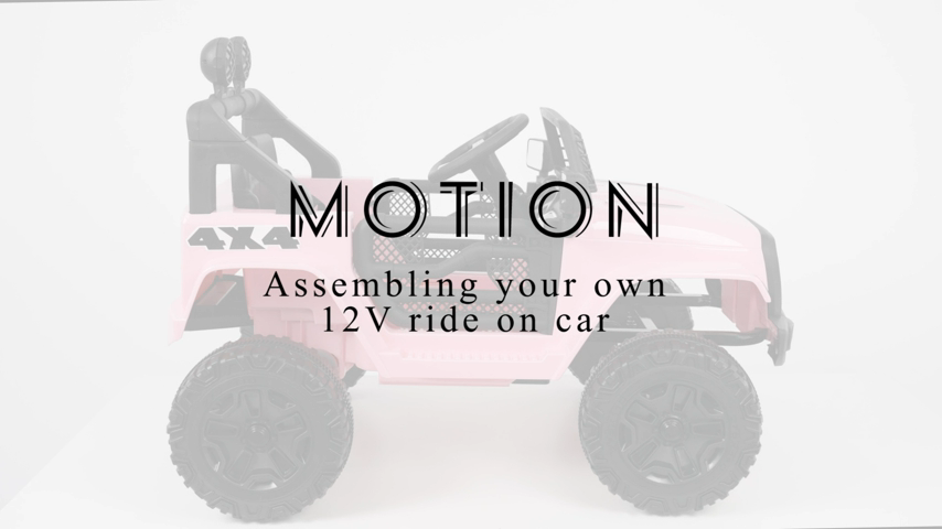 12V Electric Ride-On Car for Kids with Spring Suspension, MP3/USB/AUX, and Remote Control - 3 Speed Options