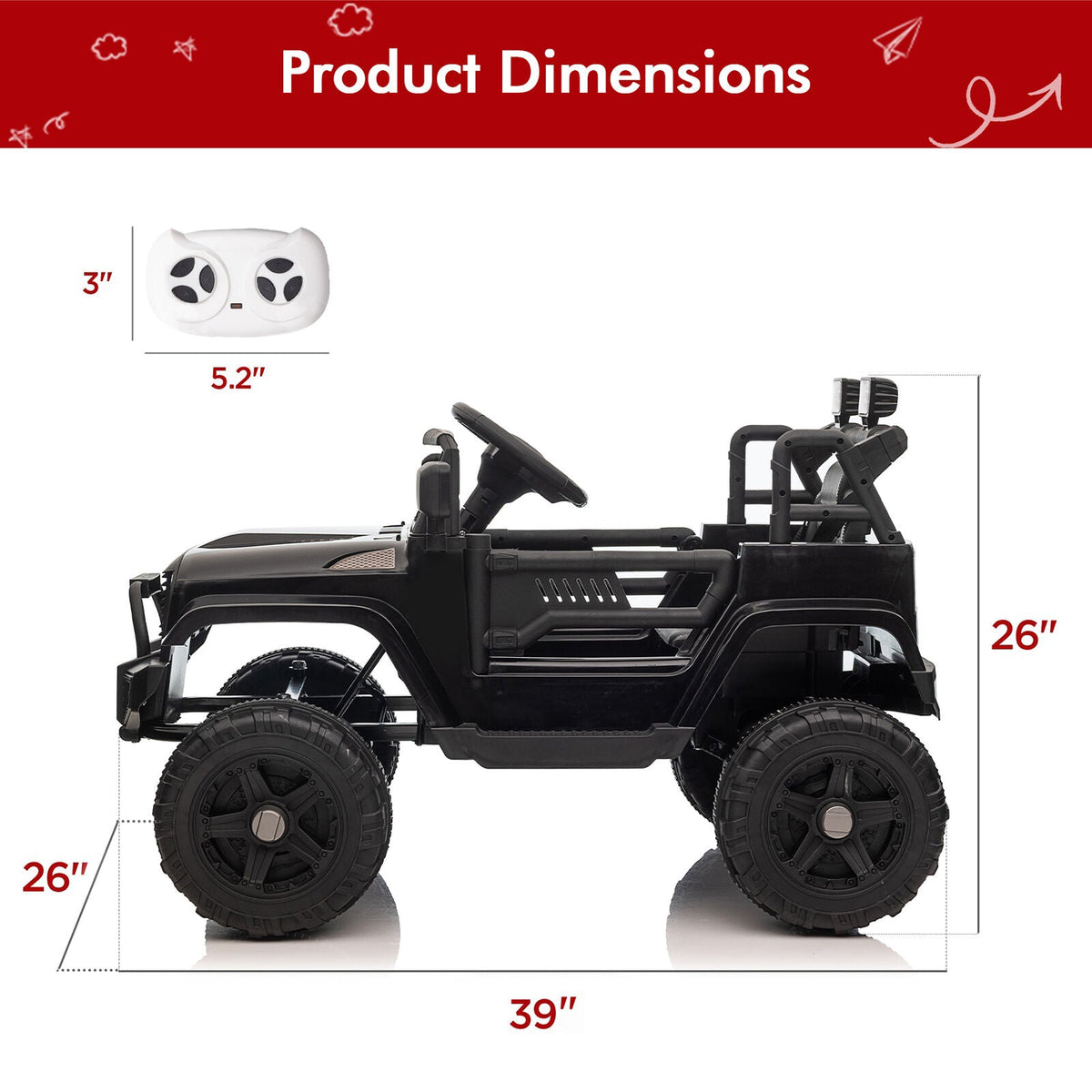 Electric Ride-On Car for Kids Ages 3-8: The Perfect Toy Truck for Young Drivers!